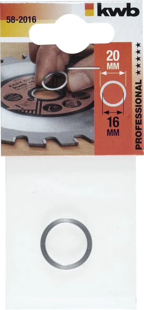 KWB 58-2016 anello riduzione lama circolare 20x16 mm