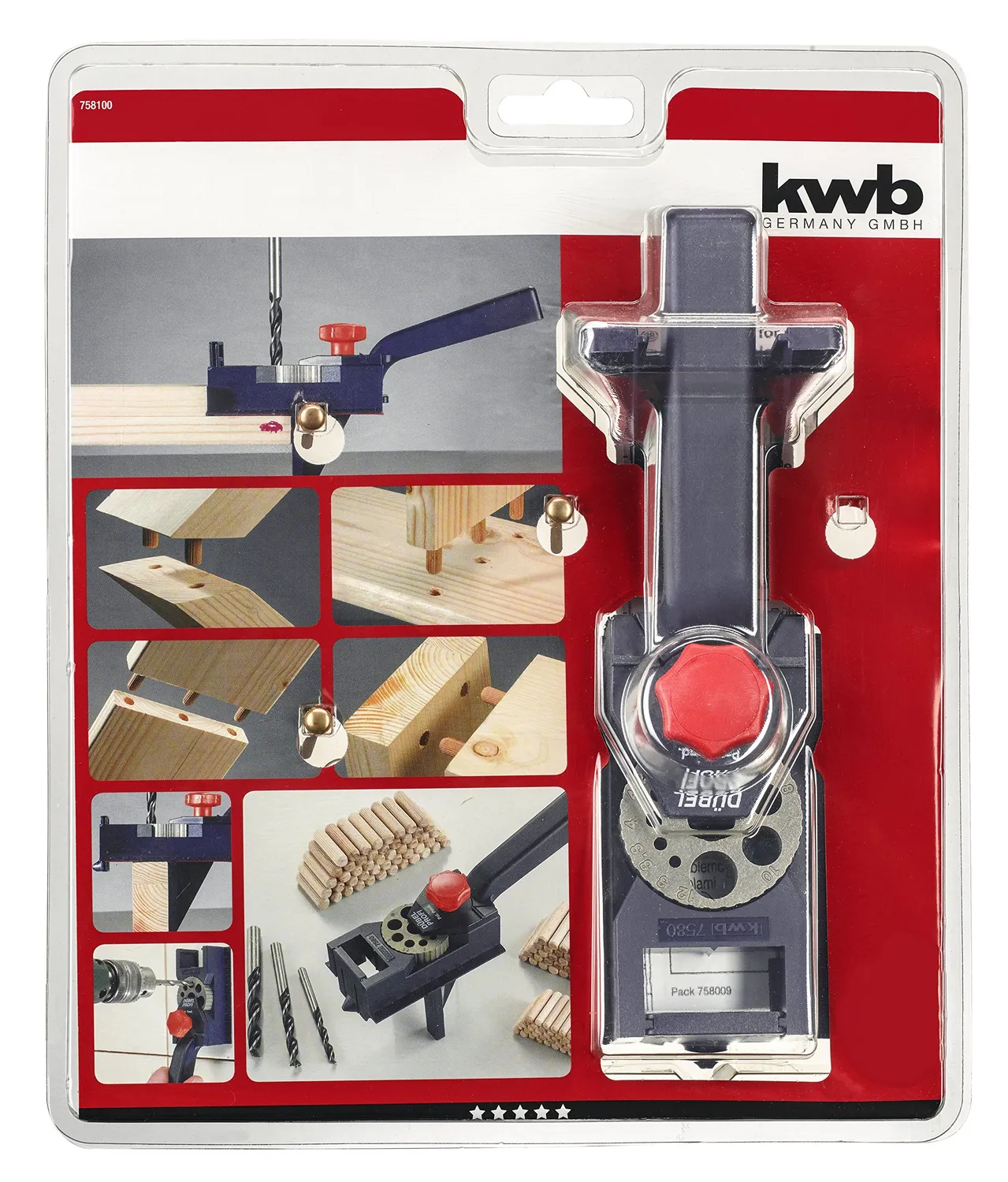 KWB 49758100 set per spinatura legno 6-8-10 mm