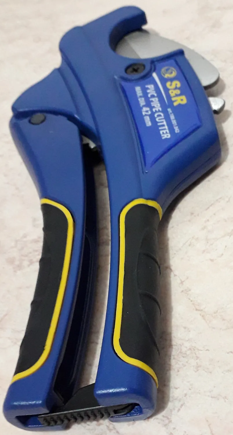 S&R tagliatubi PVC 42 mm a cricchetto con 2 lame inox