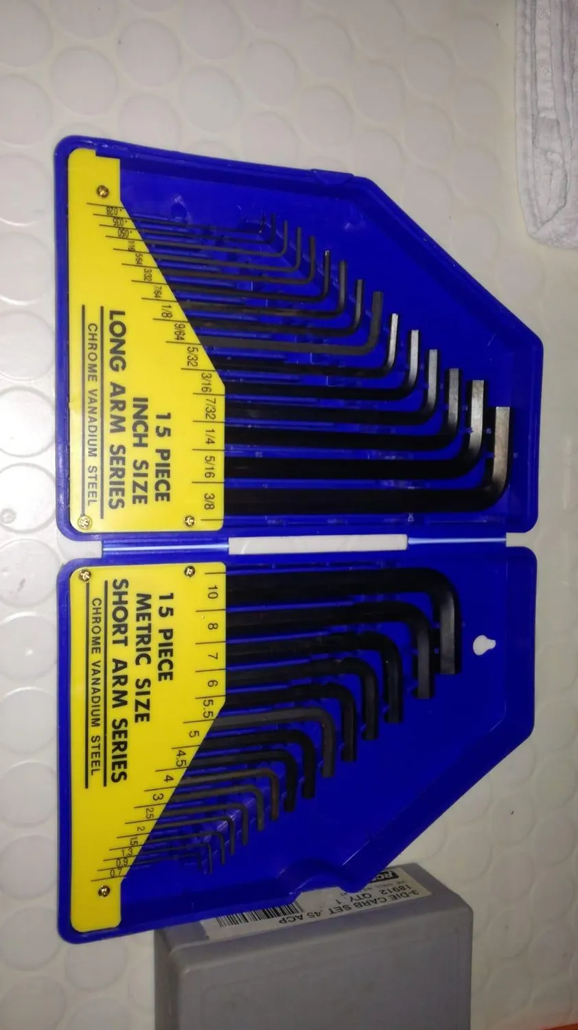 S&R set chiavi a brugola esagonali 30 pz metriche e pollici