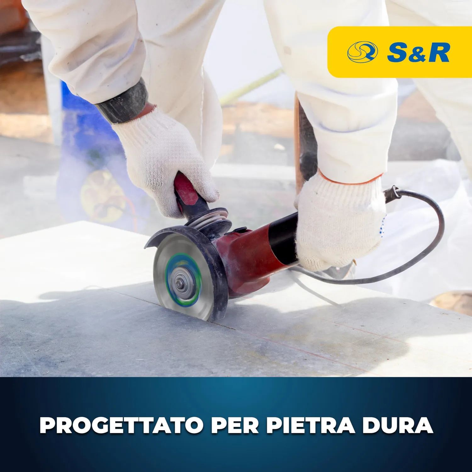 S&R disco diamantato 125 mm segmentato per cemento pietra