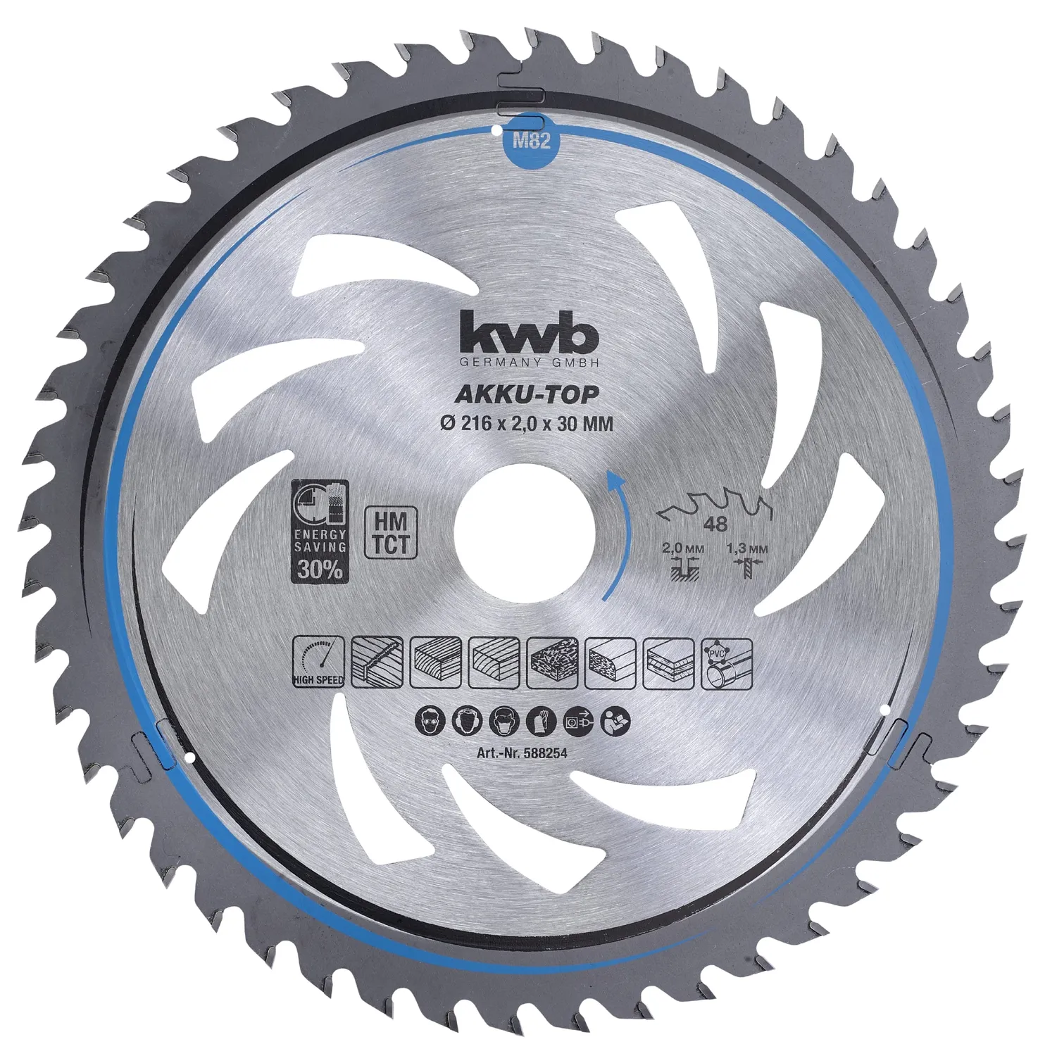 KWB Easy Cut Lama Circolare 130x16 mm 18 Denti per Legno