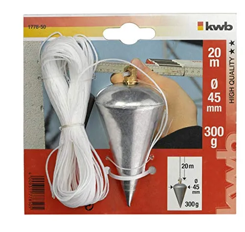 KWB 1778-50 Filo a Piombo 300 g Corda 20 m Acciaio