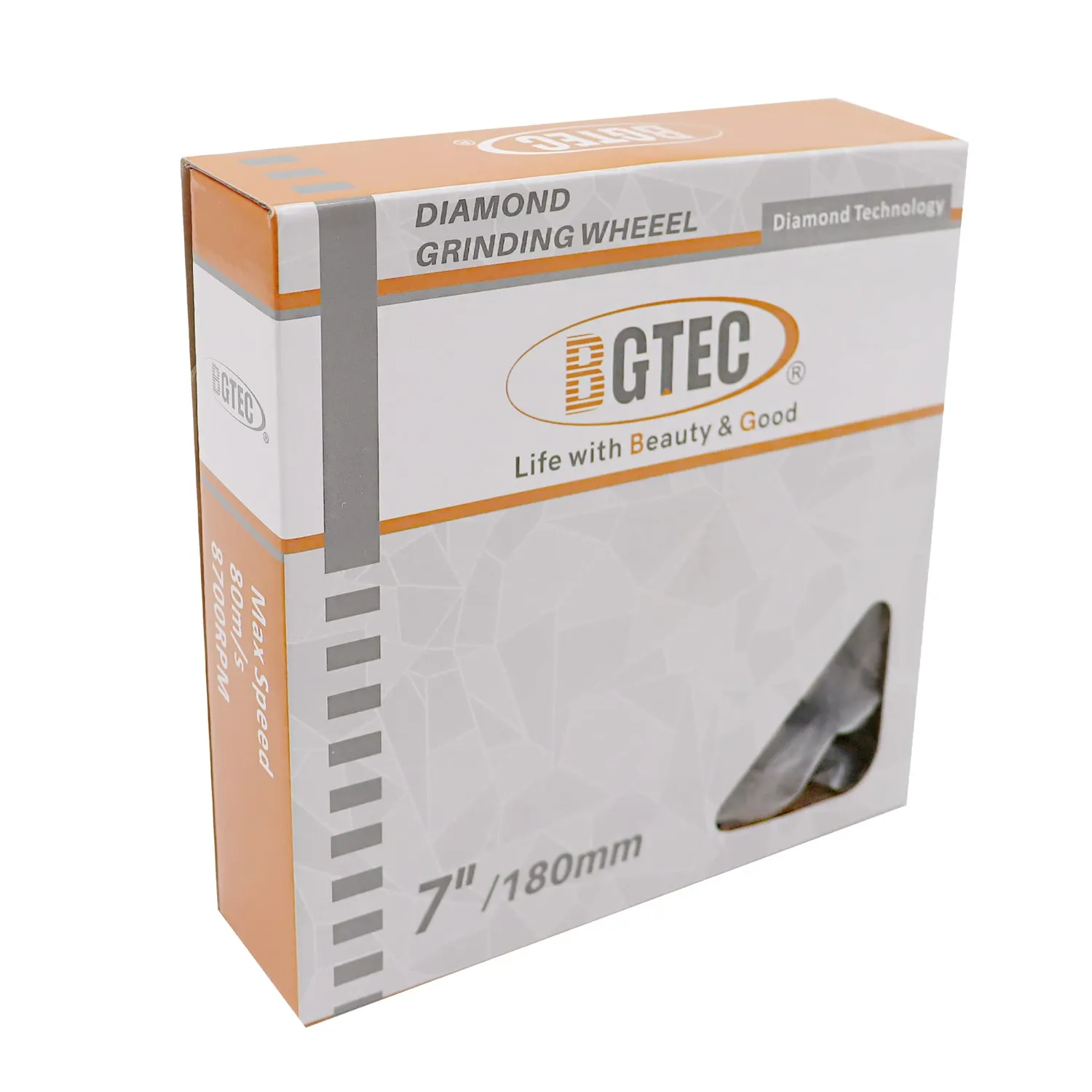 BGTEC mola a tazza diamantata 180 mm doppia fila cemento