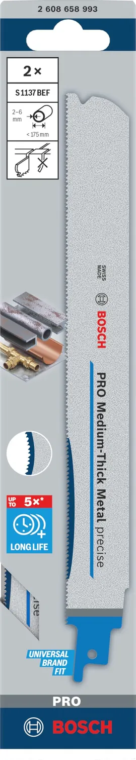 Bosch Expert S1137BEF lame seghetto alternativo 2 pezzi 225 mm