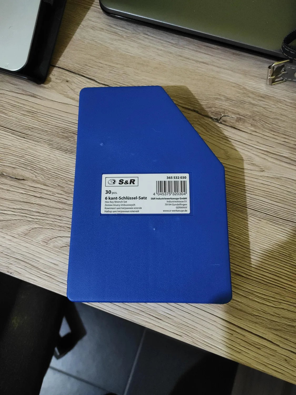 S&R set chiavi a brugola esagonali 30 pz metriche e pollici