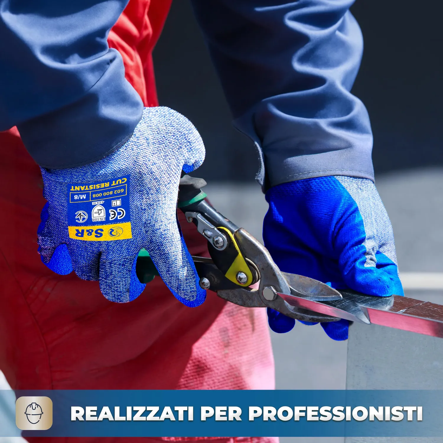 S&R guanti antitaglio taglia 9 tungsteno e nitrile 1 paio