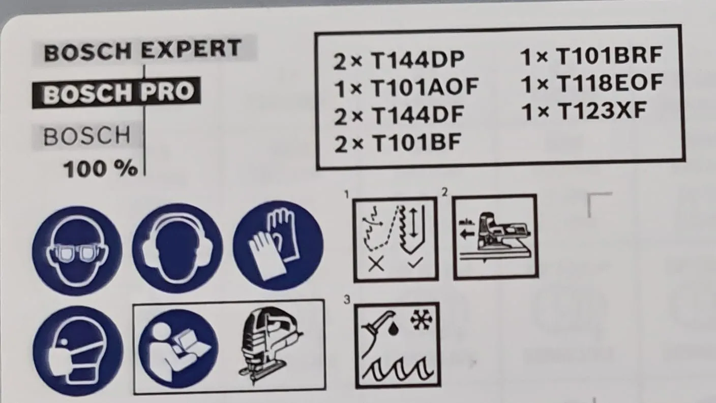 Bosch Expert PRO Wood and Metal lame seghetto 10 pz 100 mm