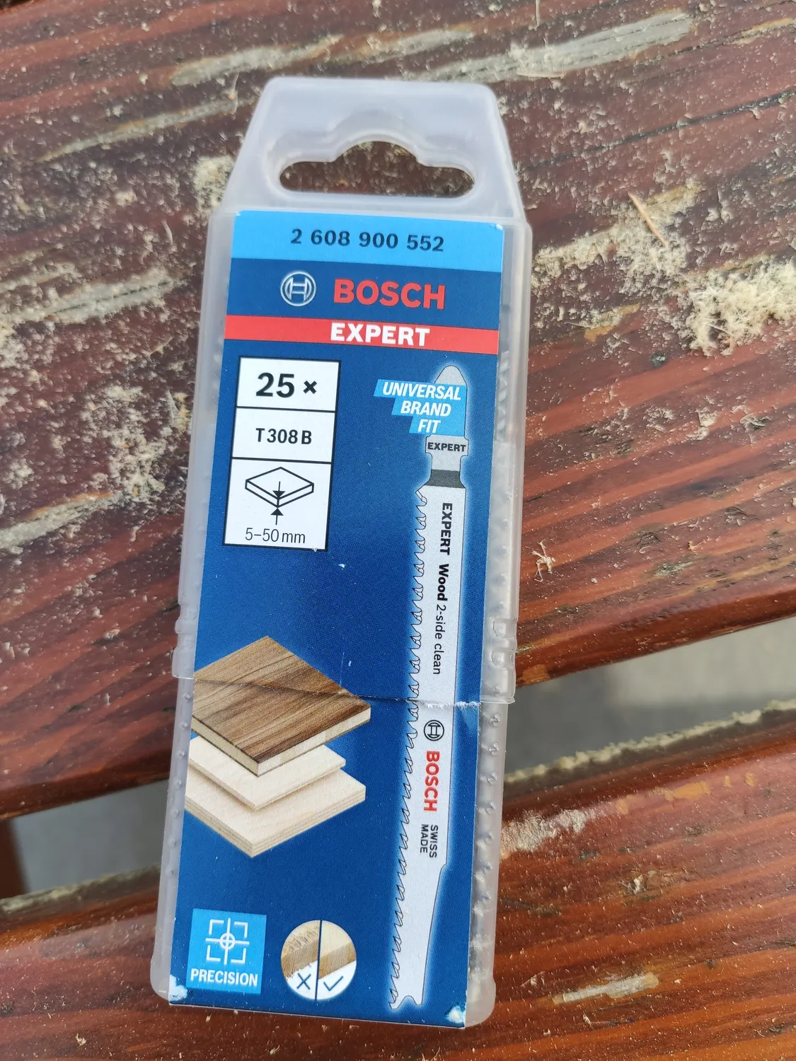 Bosch Expert Wood 2-side clean T308B lame seghetto 25 pezzi