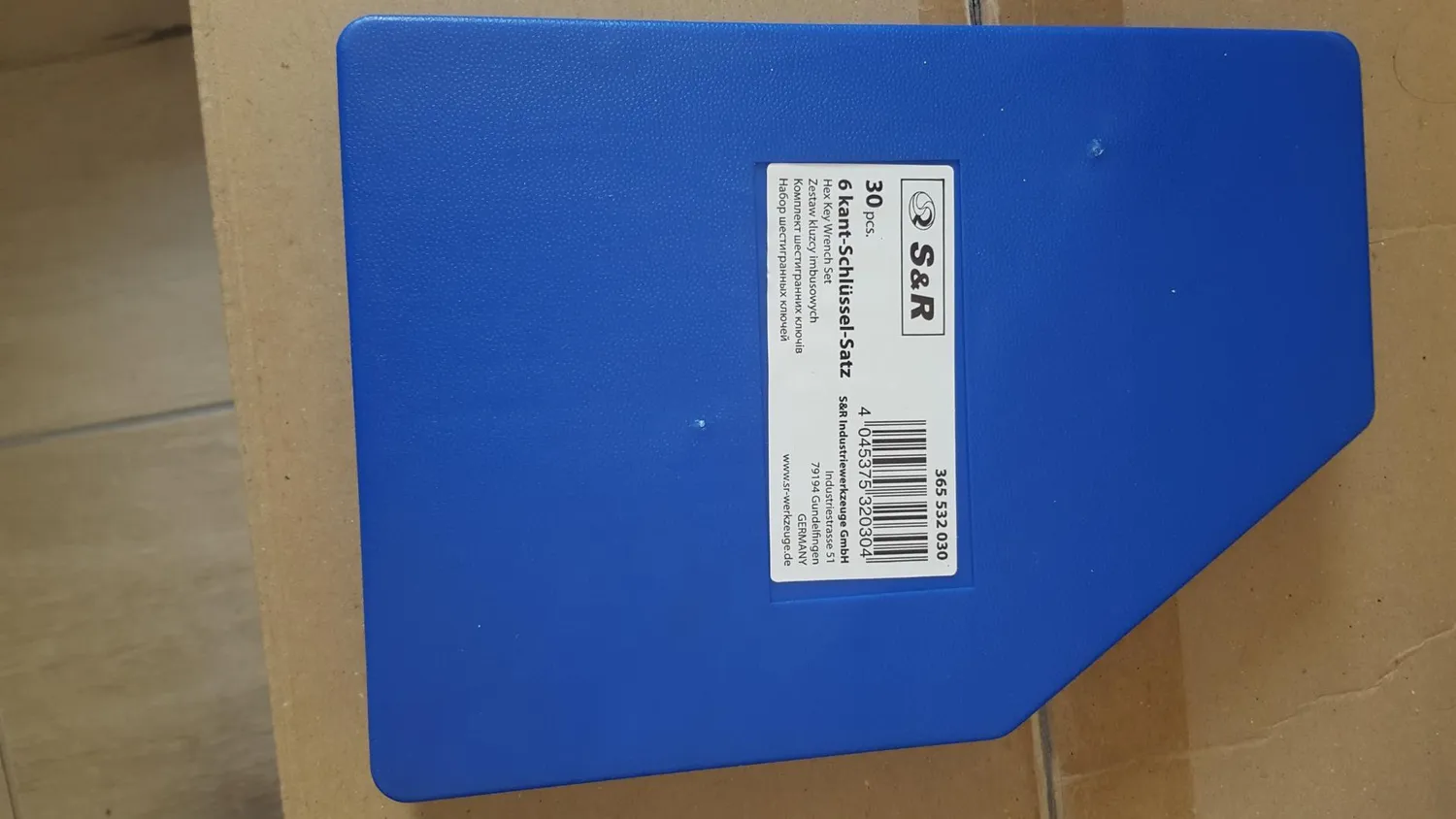 S&R set chiavi a brugola esagonali 30 pz metriche e pollici