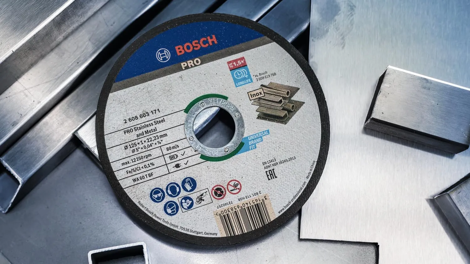 Bosch Standard for Inox disco da taglio 125 mm 10 pezzi
