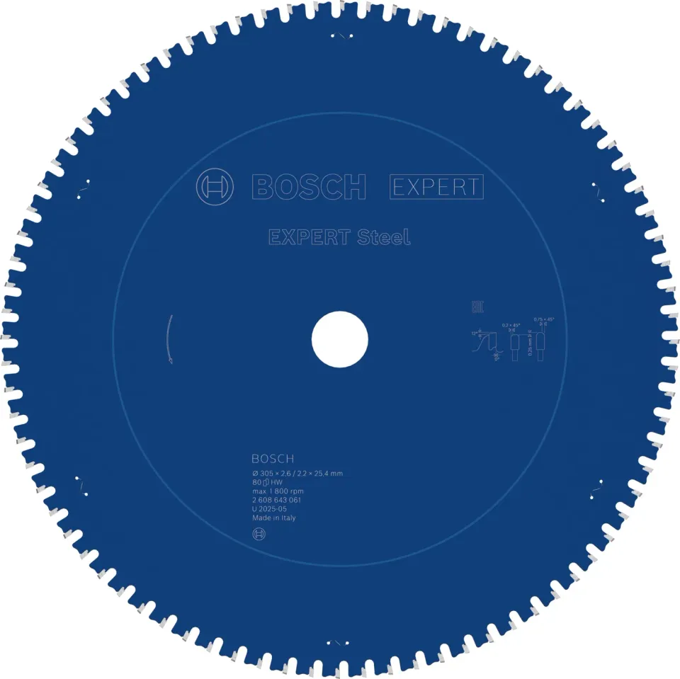 Bosch Expert CSB lama circolare 305 mm 80 denti metallo