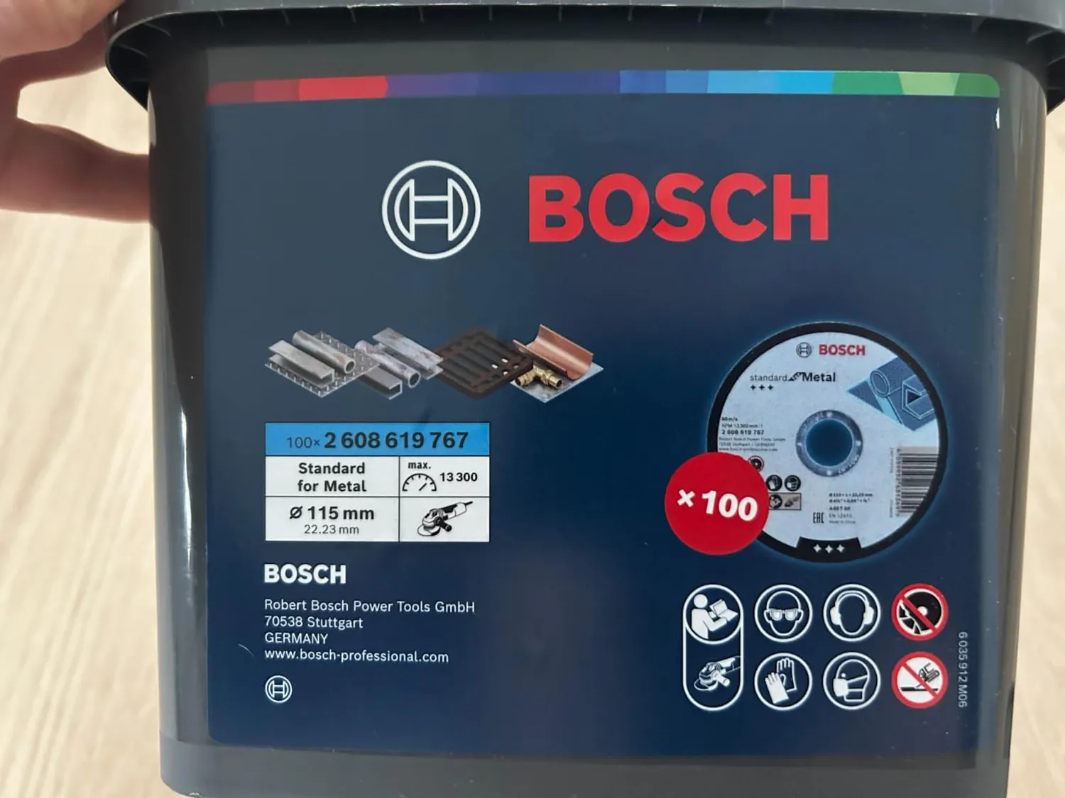 Bosch Expert dischi da taglio metallo Ø115 mm 100 pezzi