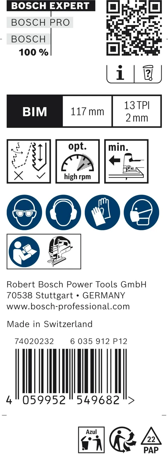 Bosch Expert Hardwood T308BFP lame seghetto 25 pezzi legno