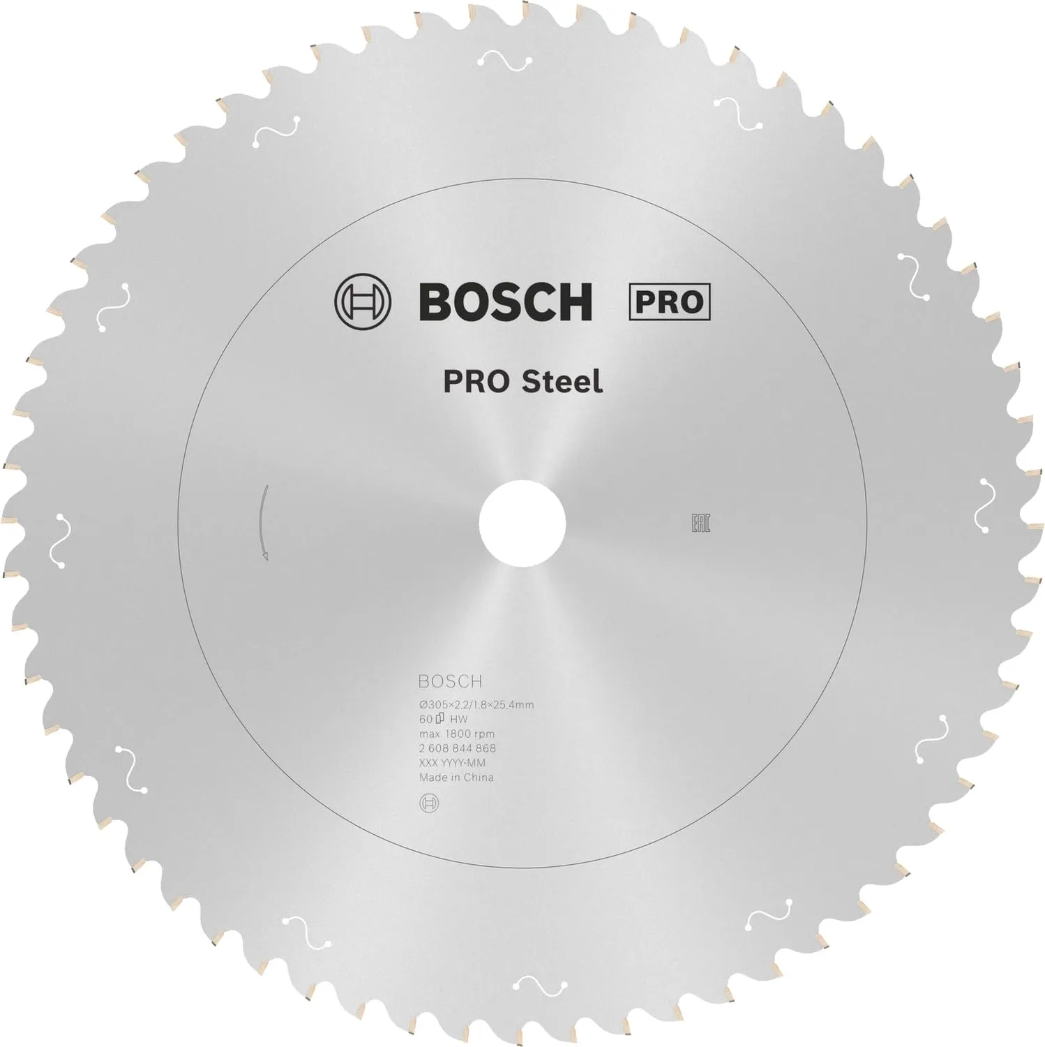 Bosch PRO Steel lama circolare 254 mm T52 25,4 mm acciaio