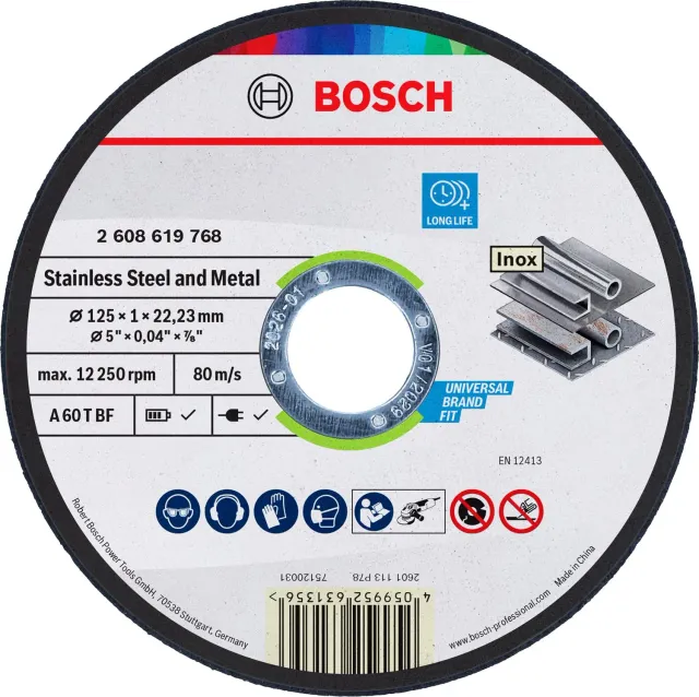 Bosch Expert Standard Disco Taglio Metallo 125x1 mm inox