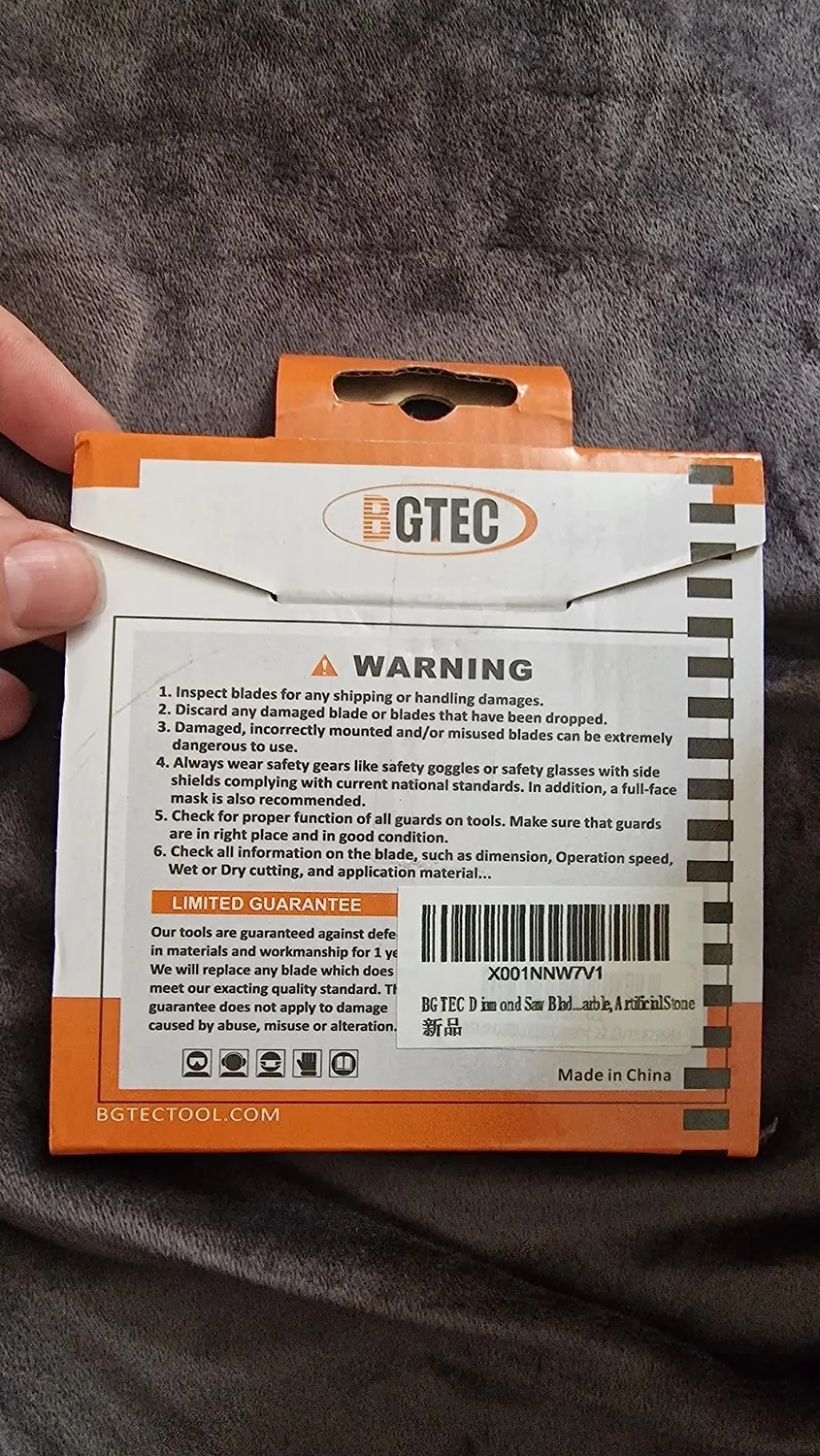 BGTEC Disco Diamantato 105 mm per Gres e Marmo