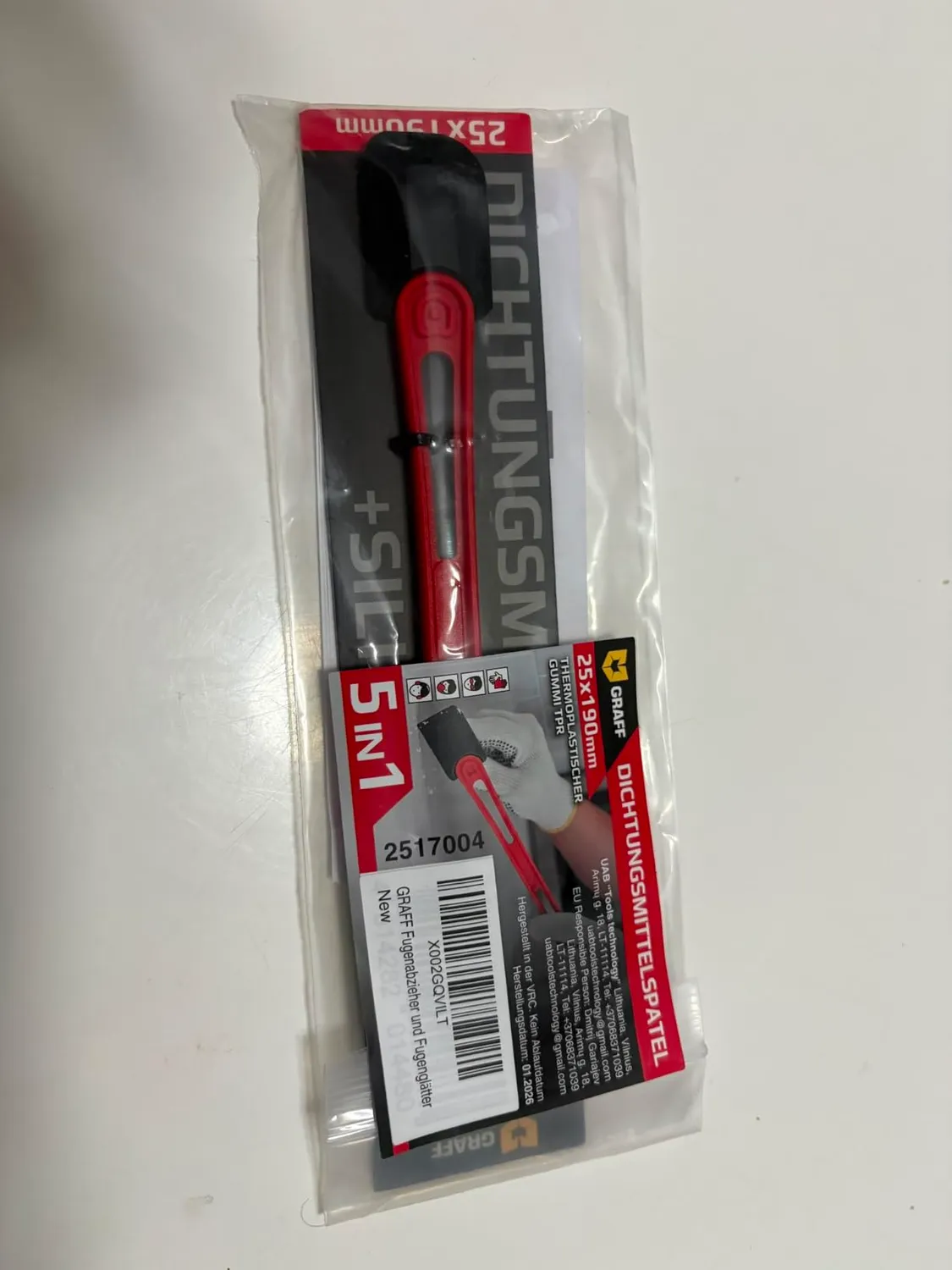 Graff Set Liscia Fughe 5 in 1 Silicone 6-12 mm