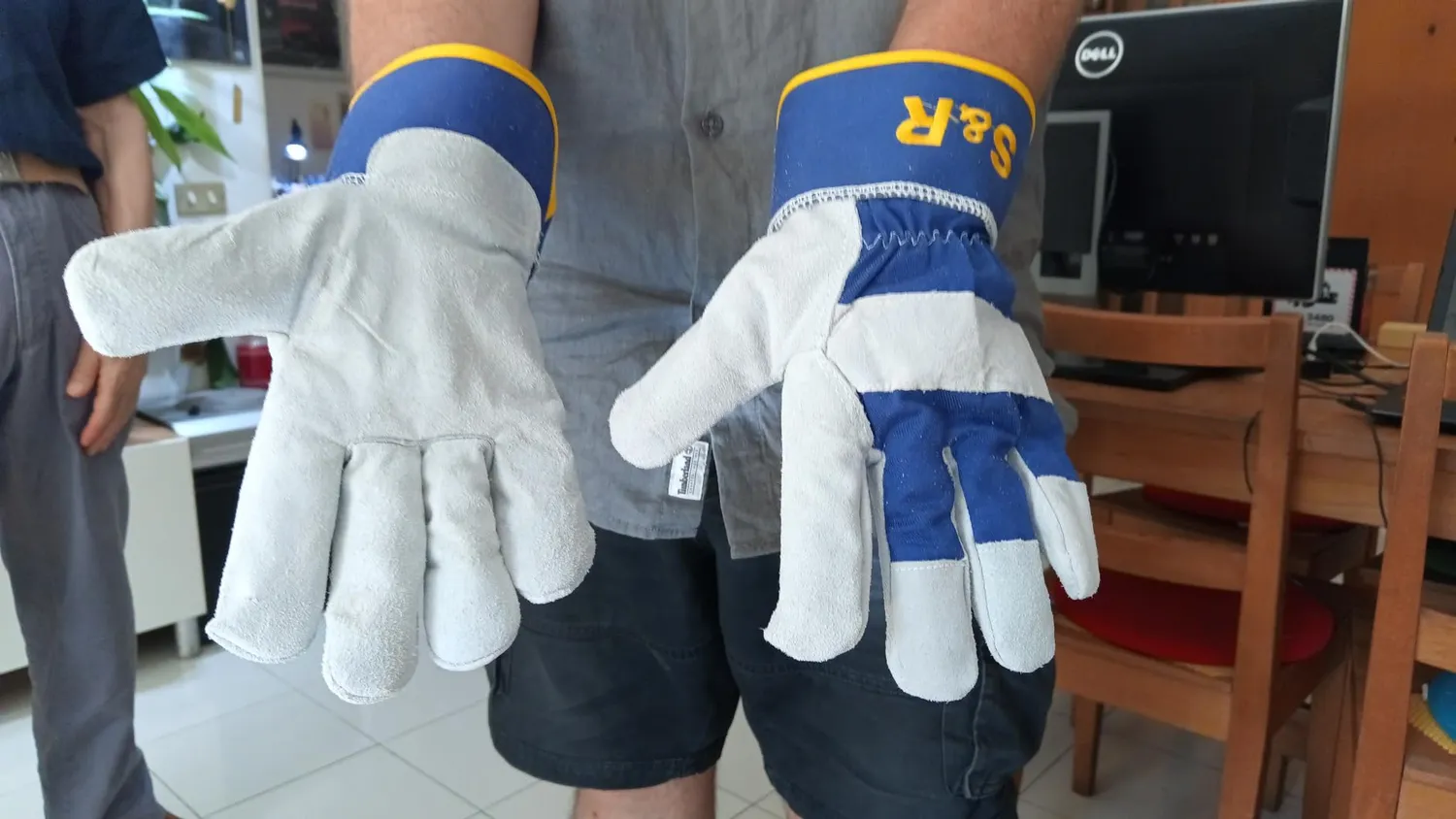 S&R guanti lavoro pelle XL 10 4 paia cuoio
