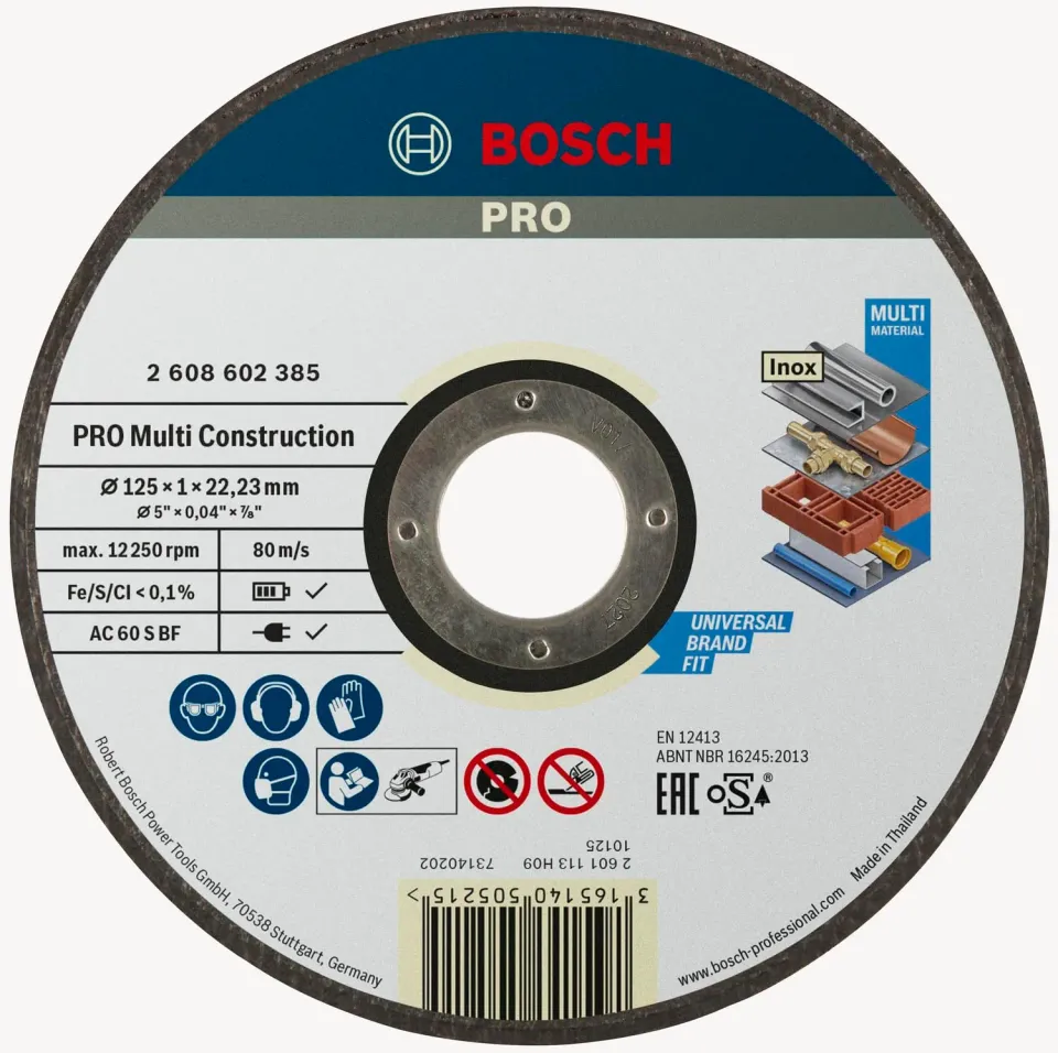 Bosch PRO Multi Construction disco taglio 125 mm