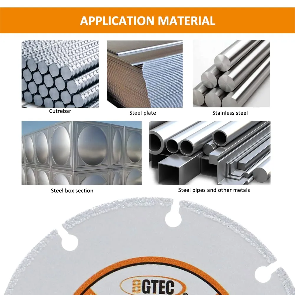 BGTEC disco diamantato 115 mm per metallo brasato