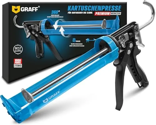 Graff pistola silicone 310 ml 24:1 manico alluminio cartucce