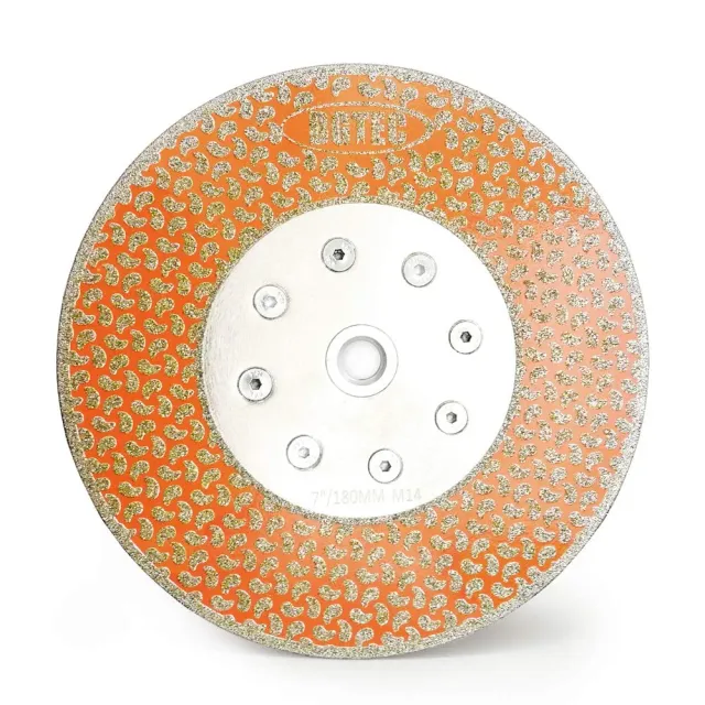 BGTEC Lama diamantata 180 mm M14 marmo granito 2 in 1