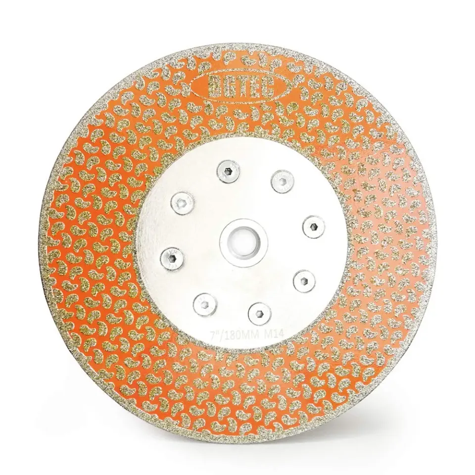 BGTEC Lama diamantata 180 mm M14 marmo granito 2 in 1