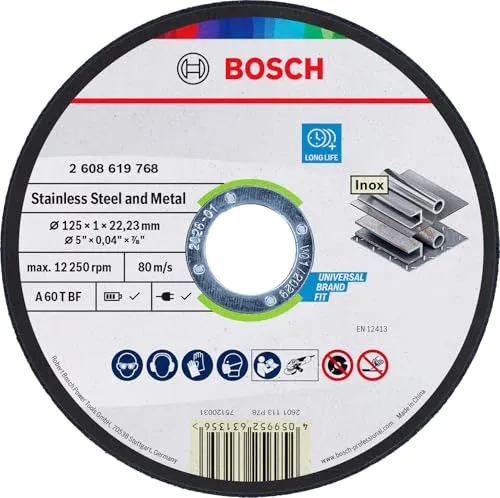 Bosch Expert Standard Disco Taglio Metallo 125x1 mm inox