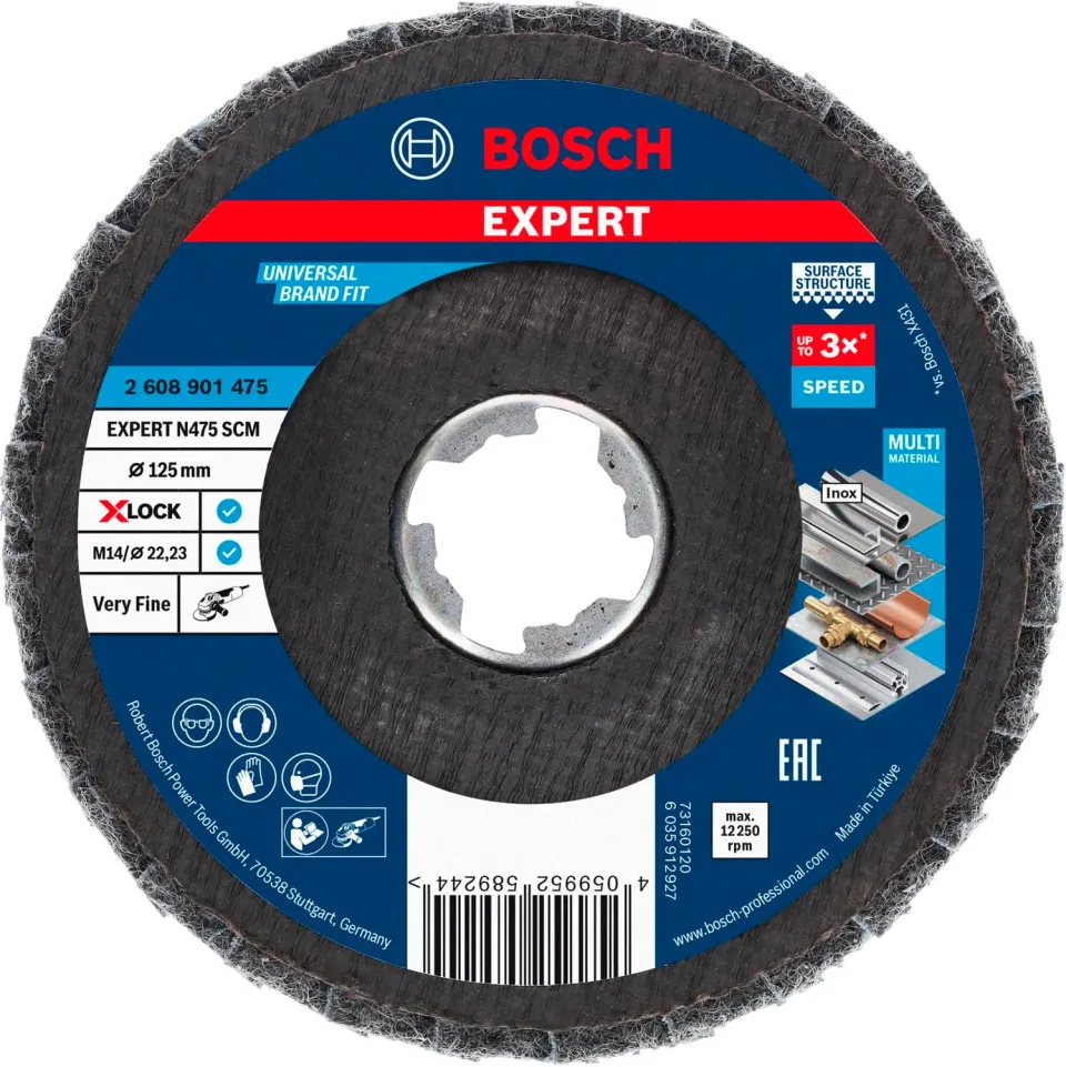 Bosch Expert N475 SCM disco 125 mm molto fine X-LOCK
