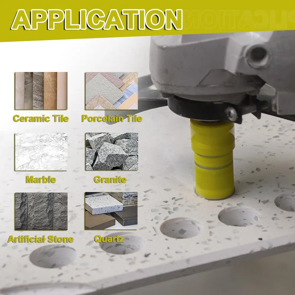 SANLEETEK Punte Diamantate M14 10 Pezzi Gres Ceramica
