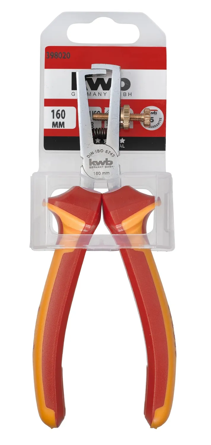 KWB 398020 pinza spelacavi VDE 160 mm regolabile
