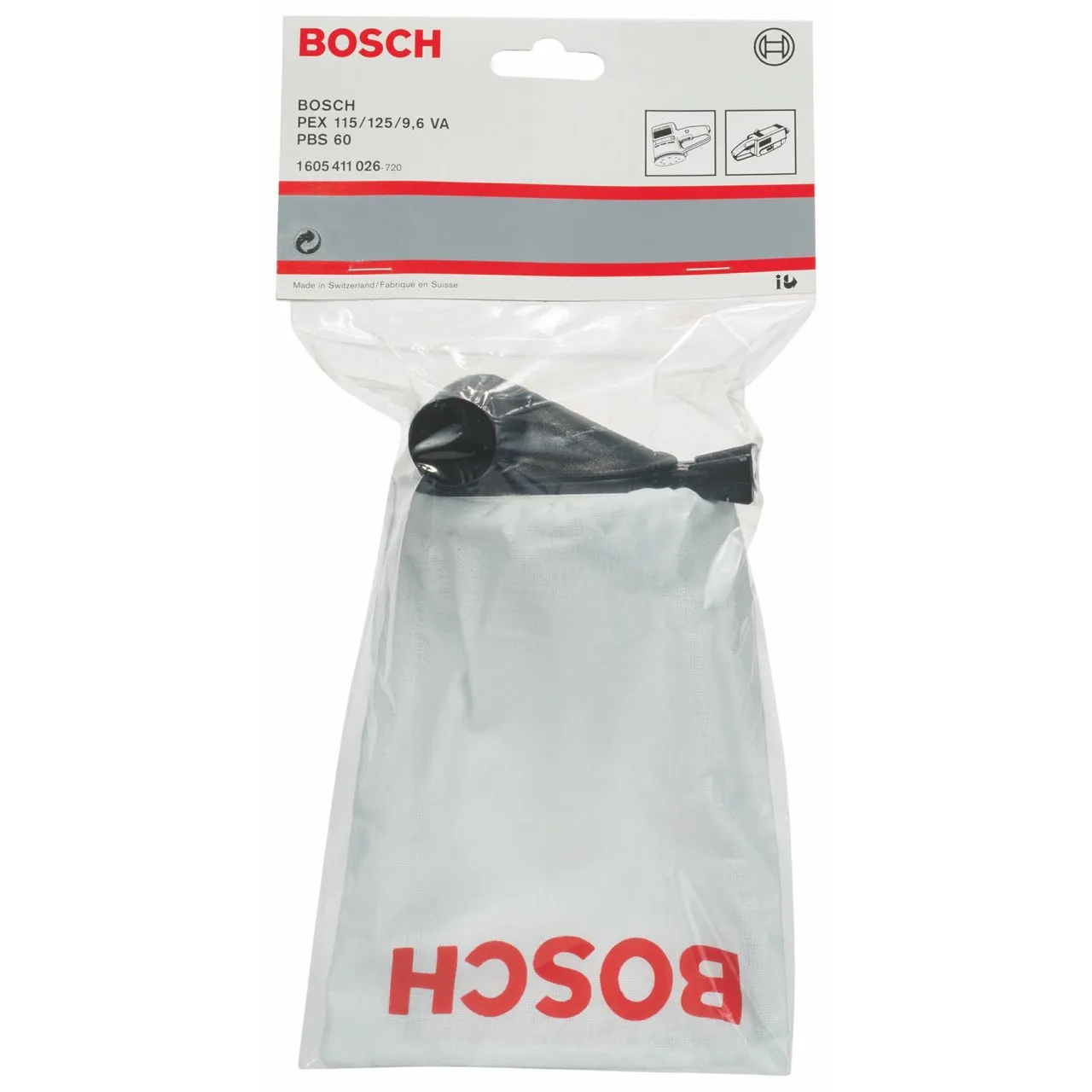 Bosch sacchetto PBS 75 75 E GBS 75 AAE 1605411025 plastica
