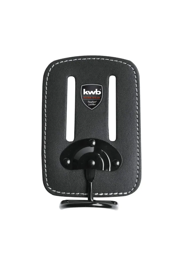 KWB 906110 porta martello in pelle nera cintura