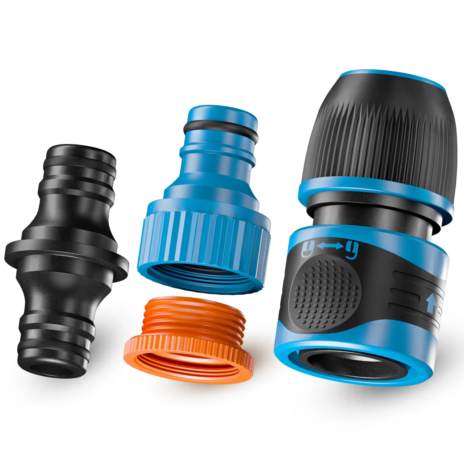 S&R Grüntek raccordo rubinetto tubo 3/4”-1” 2 getti