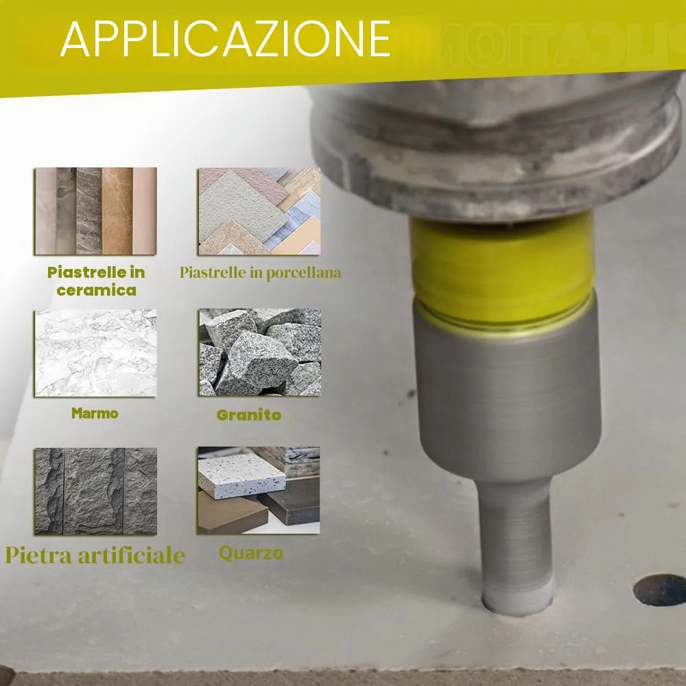 Sanleetek fresa diamantata 10-25mm M14 per gres e marmo
