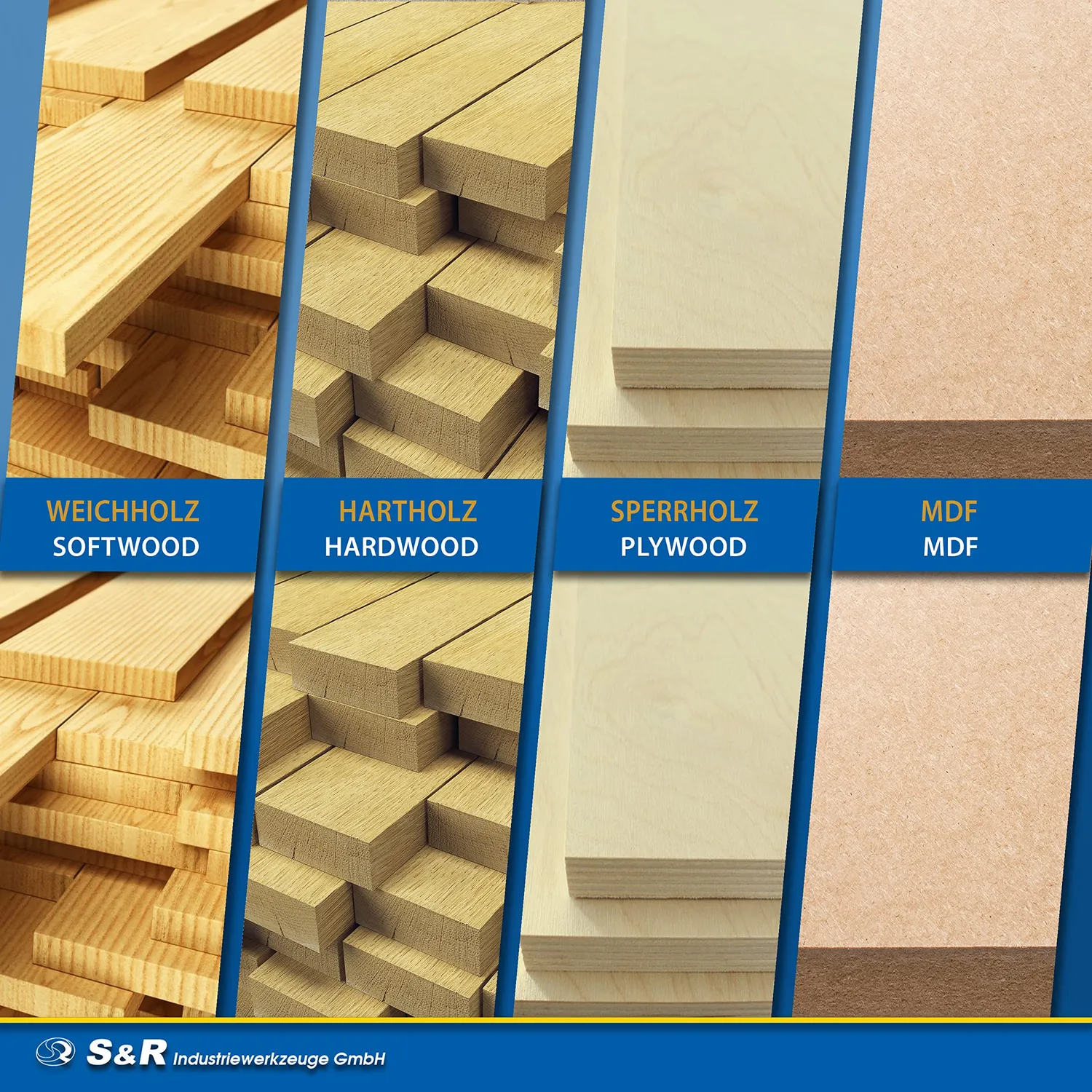 S&R Lama Sega Circolare 255 mm Set 2 Pezzi 32+60 Denti Legno