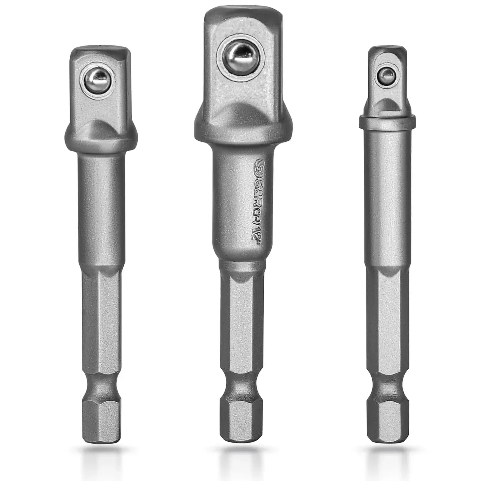S&R Set 7 Adattatori Bussole Trapano 1-4 3-8 1-2