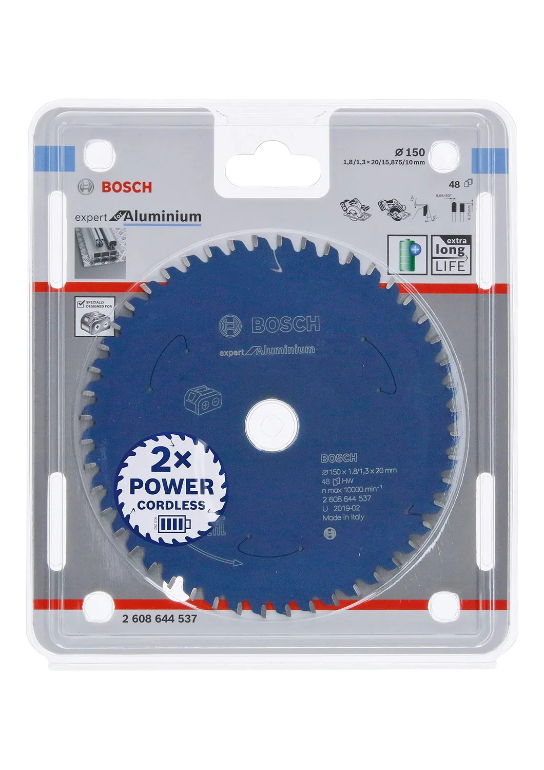 Bosch Expert for Aluminium lama circolare 165x20 54 denti