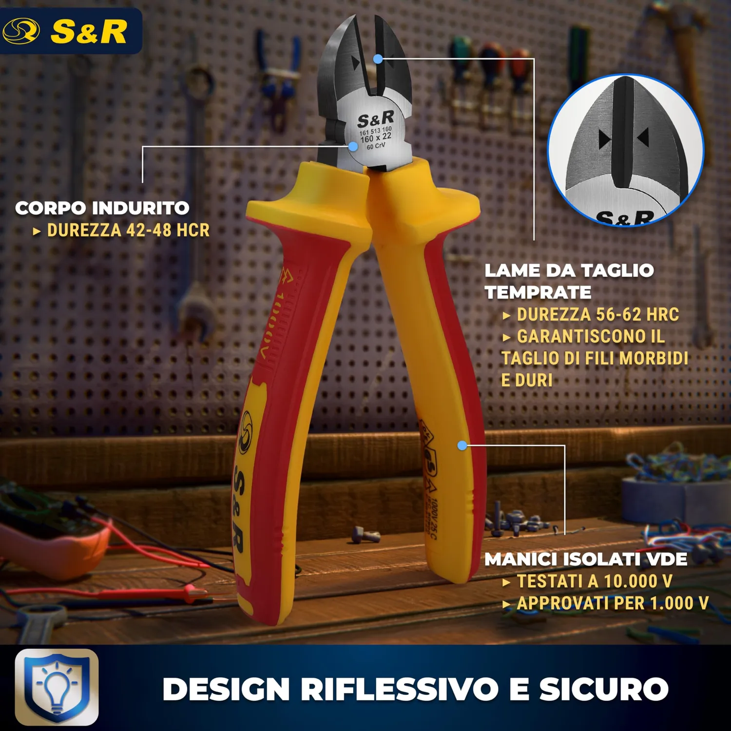 S&R tronchese taglio laterale 160 mm VDE 1000V