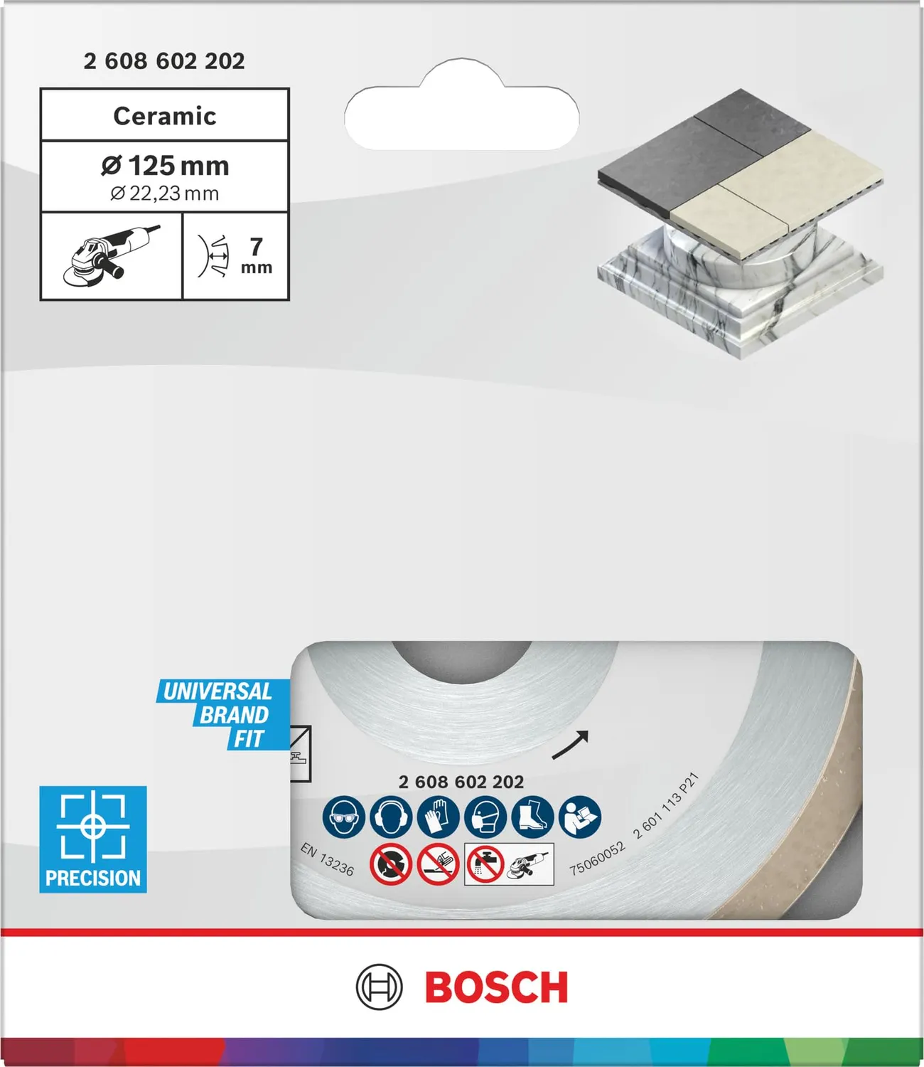 Bosch Expert Ceramic disco diamantato 125 mm ceramica uso secco