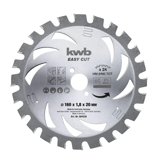 KWB Easy Cut AKKU-TOP 586138 lama circolare 184x20 mm