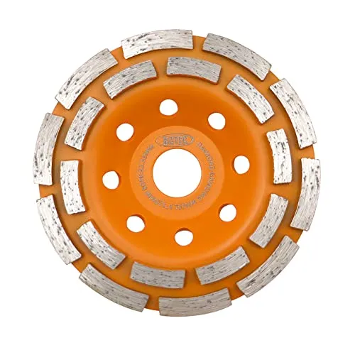 BGTEC mola diamantata 125 mm doppia tazza cemento pietra