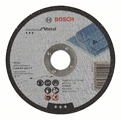 Bosch Expert disco taglio metallo 125mm foro 22,23mm dritto 2,5mm