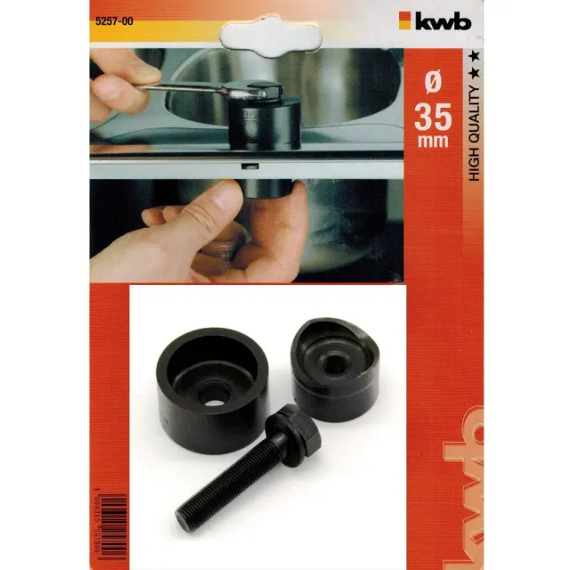 KWB 5257-00 svasatore elicoidale 35 mm acciaio