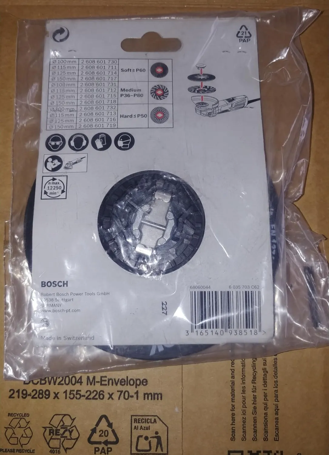 Bosch Expert PRO platorello X-Lock medio 125 mm levigatura