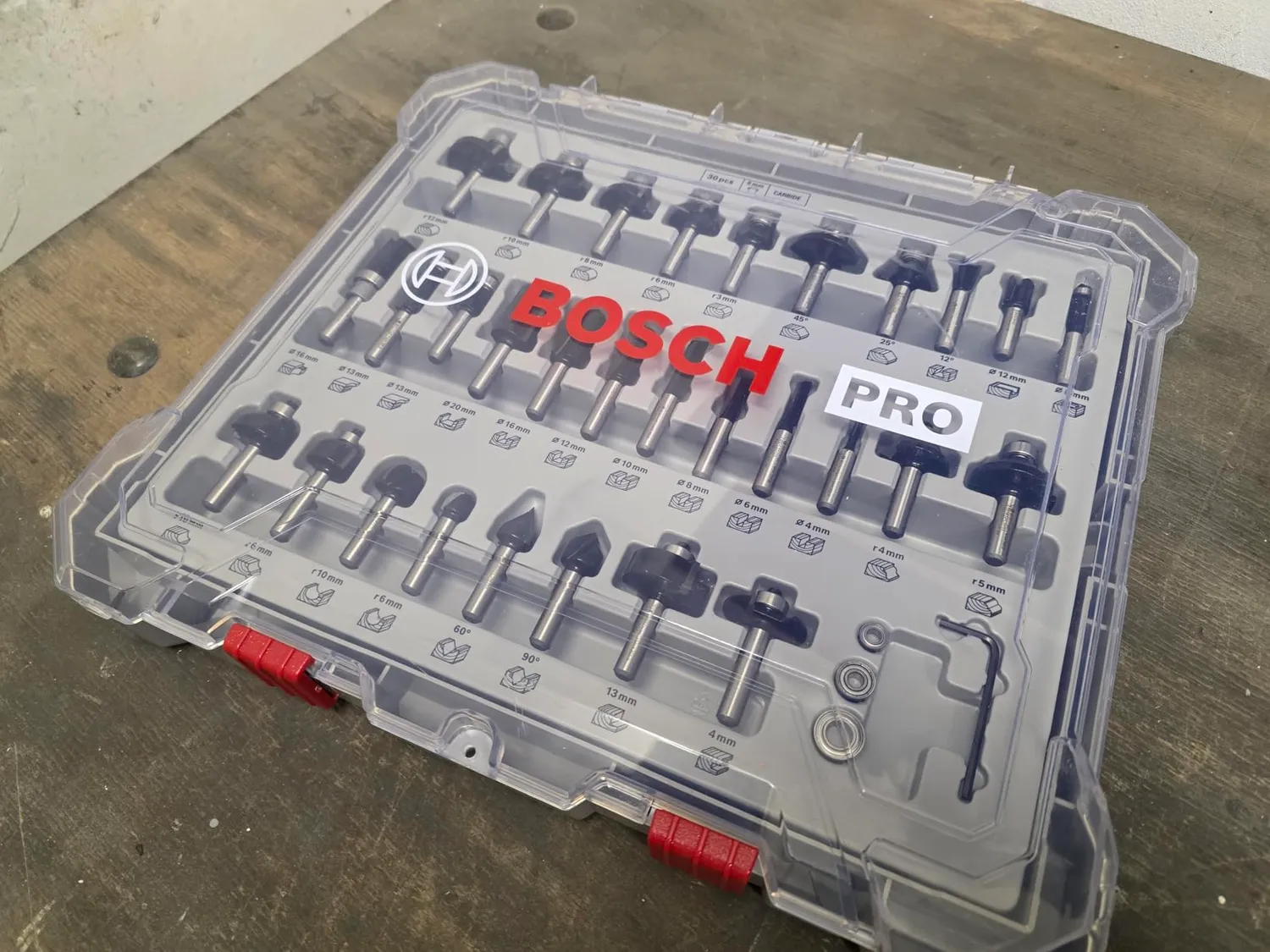 Bosch Expert 2607017475 frese legno 8 mm set 30 pz miste