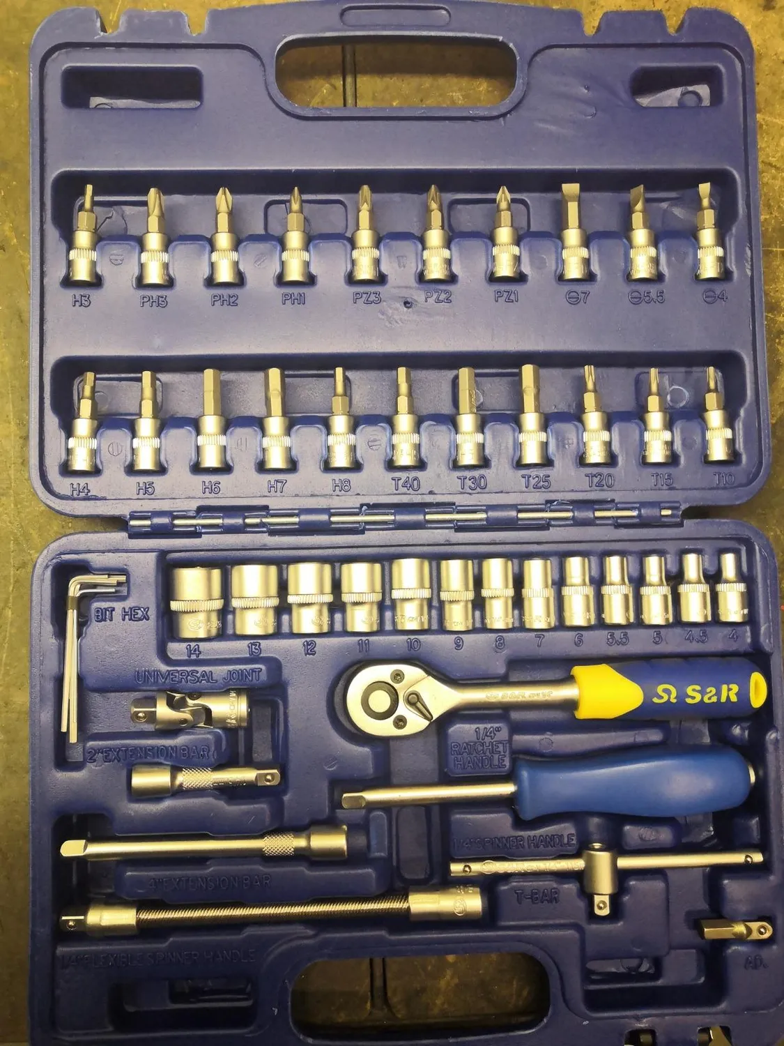 S&R Set chiavi bussola 3/8" 20pz 6-24mm candele CrV