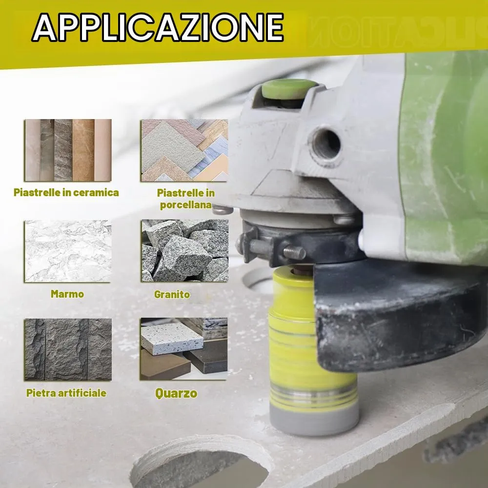 Sanleetek Set1 punte diamantate M14 11pz gres marmo smerigliatrice