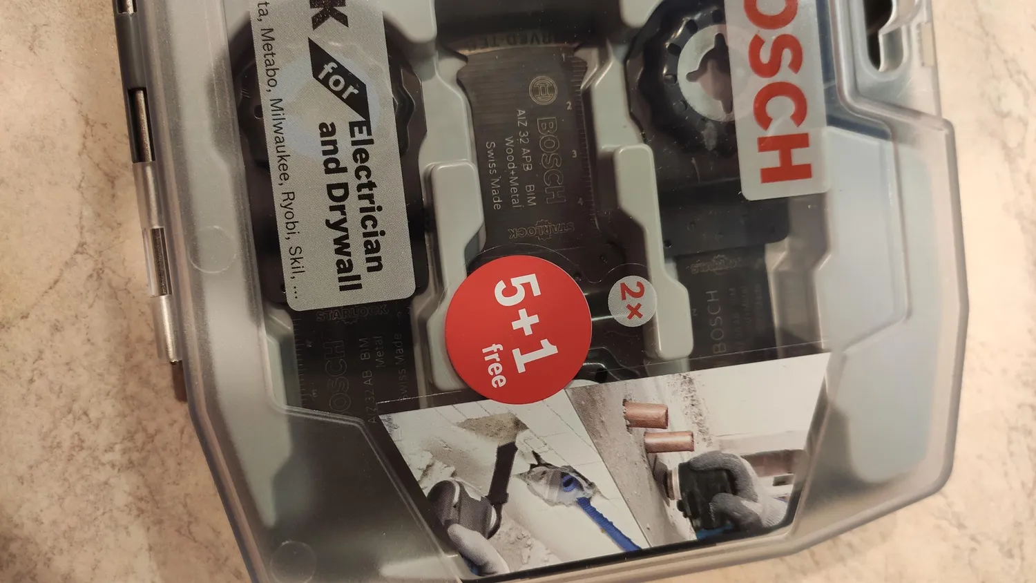 Bosch Expert Starlock set lame multifunzione 6 pz multimateriale